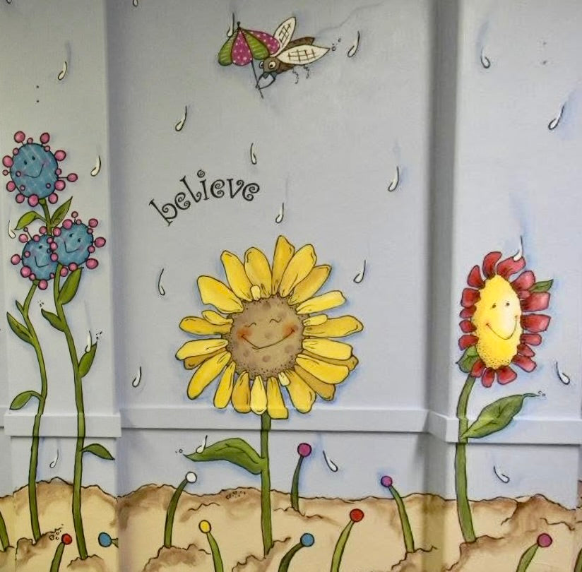 Funny Faced Flowers Cards