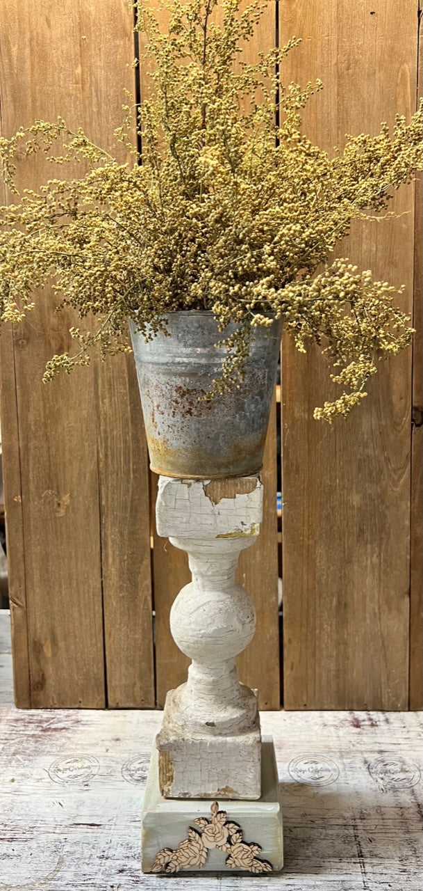 Vintage Spindle with Sweet Annie arrangment